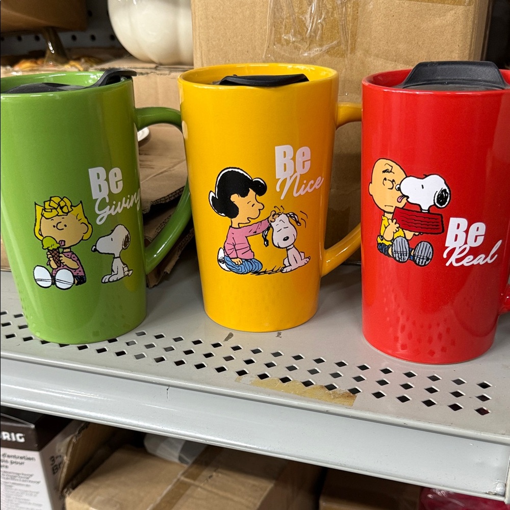 Peanuts Character Travel Mugs Set